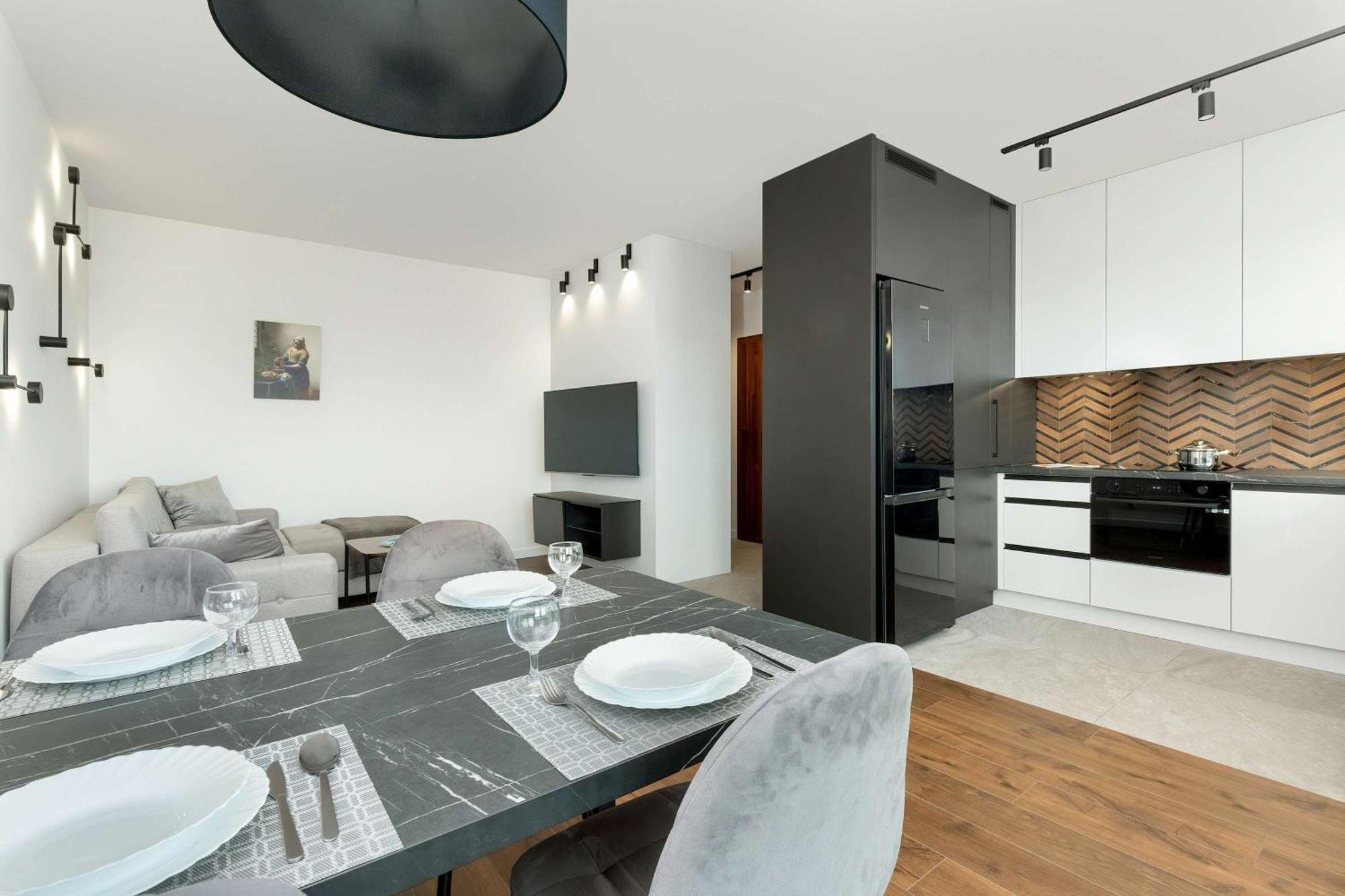 Stylowy Apartament Z Parkingiem Gdansk By Noclegi Renters Exterior photo